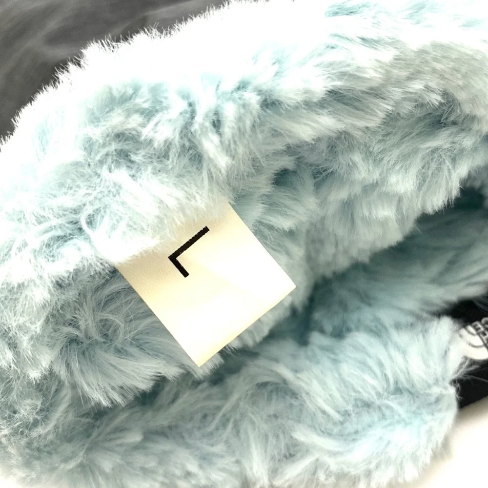 North Face Girls Grey/Mint Mossbud Swirl Fleece Mittens